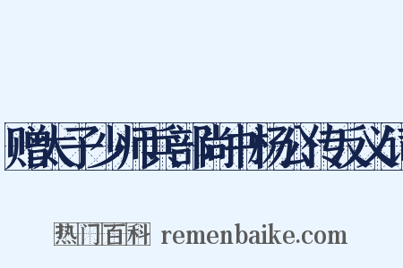 赠太子少师兵部尚书杨公传反义词是什么意思的图片